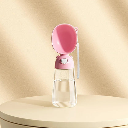 gourde pour chien rose boire