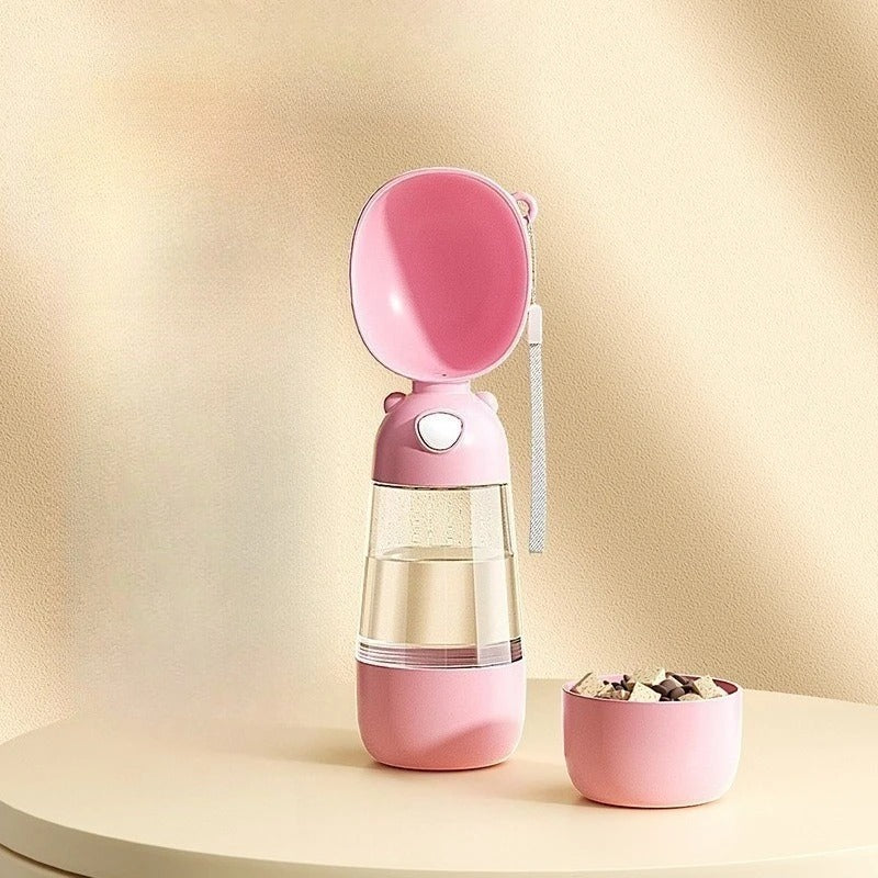 gourde pour chien rose manger