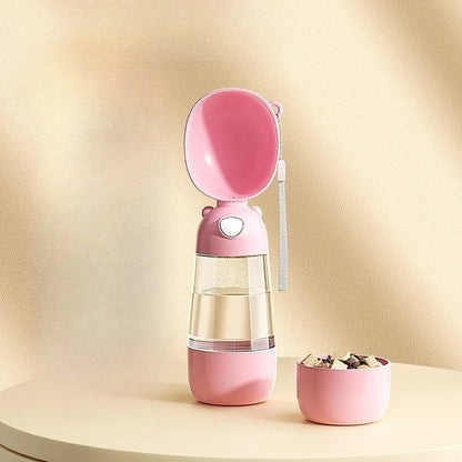 gourde pour chien rose manger