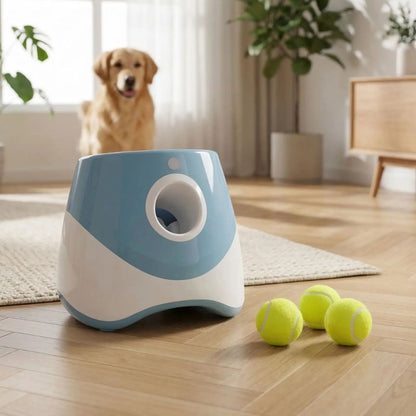 lanceur de balle pour chien bleu jeu