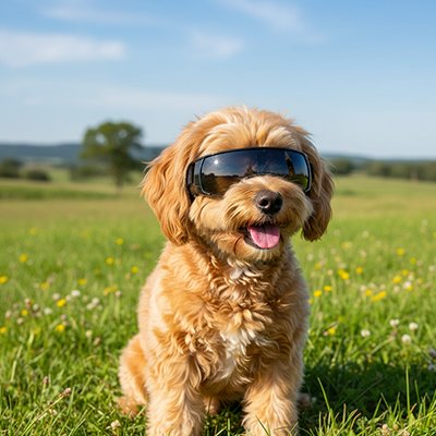 lunette pour chien noir