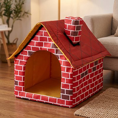 Maison pour chien rouge