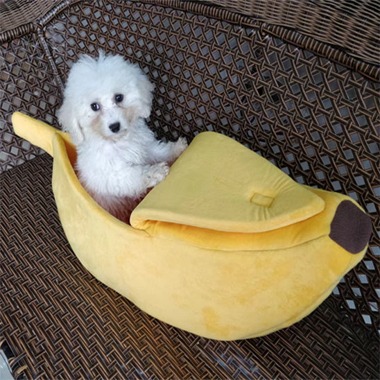 panier chien banane doux
