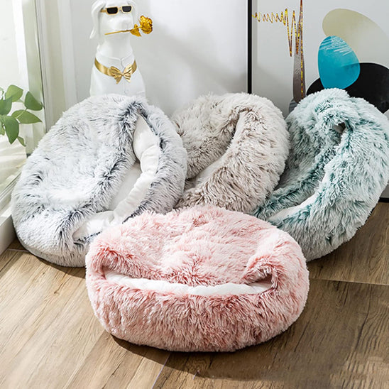 panier chien vert gris rose marron