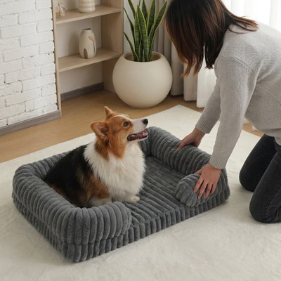Panier pour Chien gris foncé