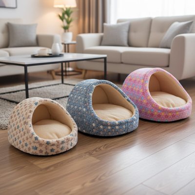 Panier pour Chien  multicouleur solide