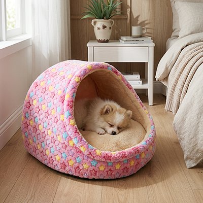 Panier pour Chien rose doux confortable