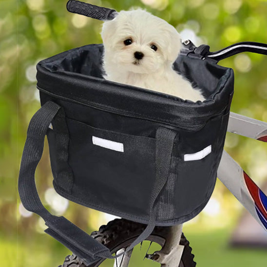panier velo chien attacher