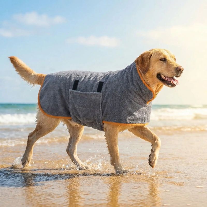 Peignoir pour Chien Ultra Absorbant | DogDrying™