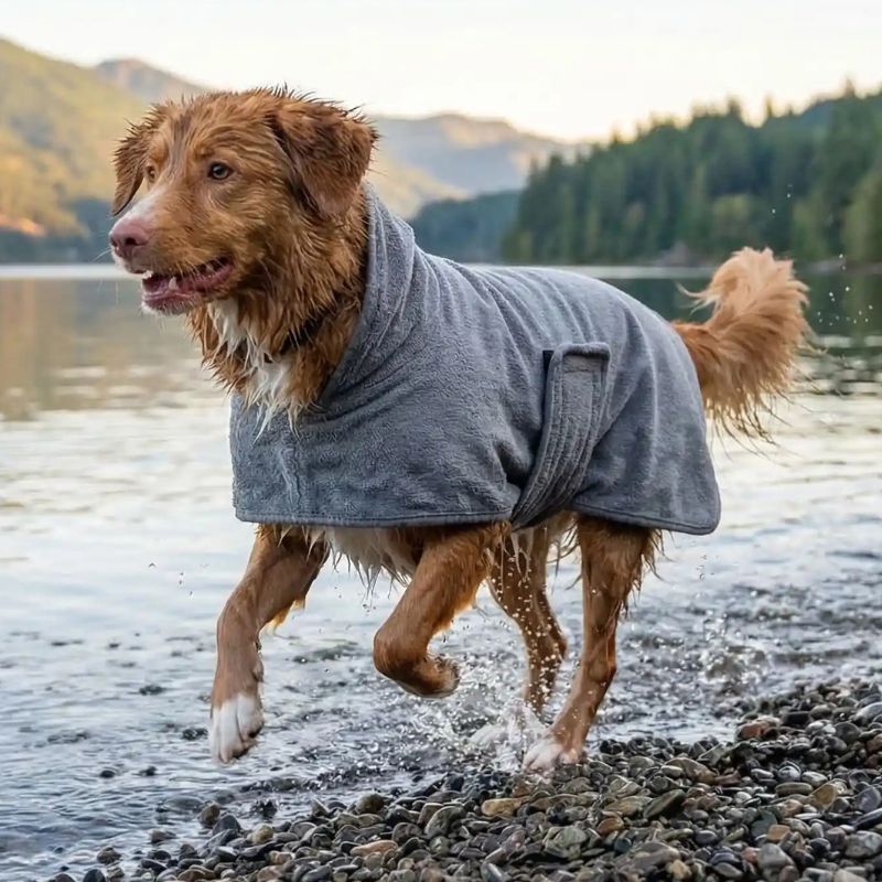 Peignoir pour Chien Ultra Absorbant | DogDrying™