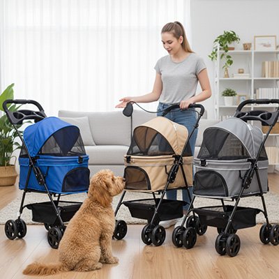 Poussette pour Chien multicouleur