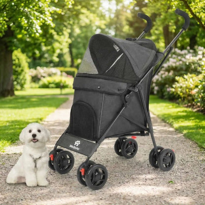 poussette pour chien noir design