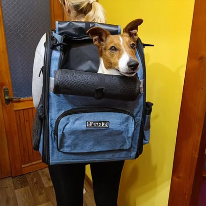 Sac de transport pour chien bleu robuste