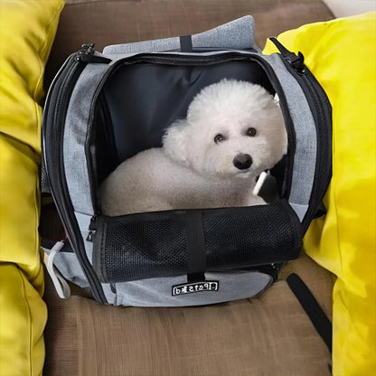 Sac de transport pour chien gris solide