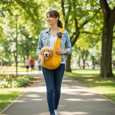 Sac transport pour Chien jaune