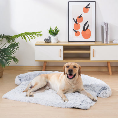 Canapé pour chien gris clair