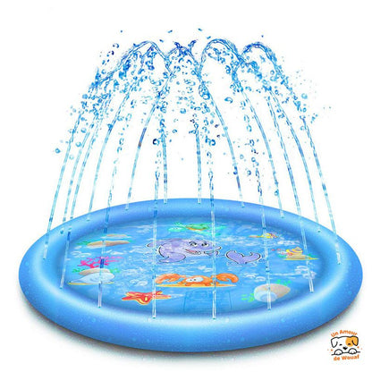 Piscine-pour-chien-bleu-clair